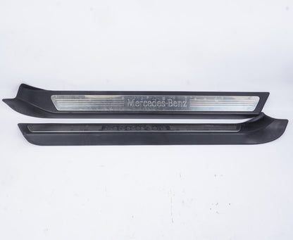 10-16 Mercedes E350 E550 W207 Convertible Left Right Door Sill Scuff Plate Trim