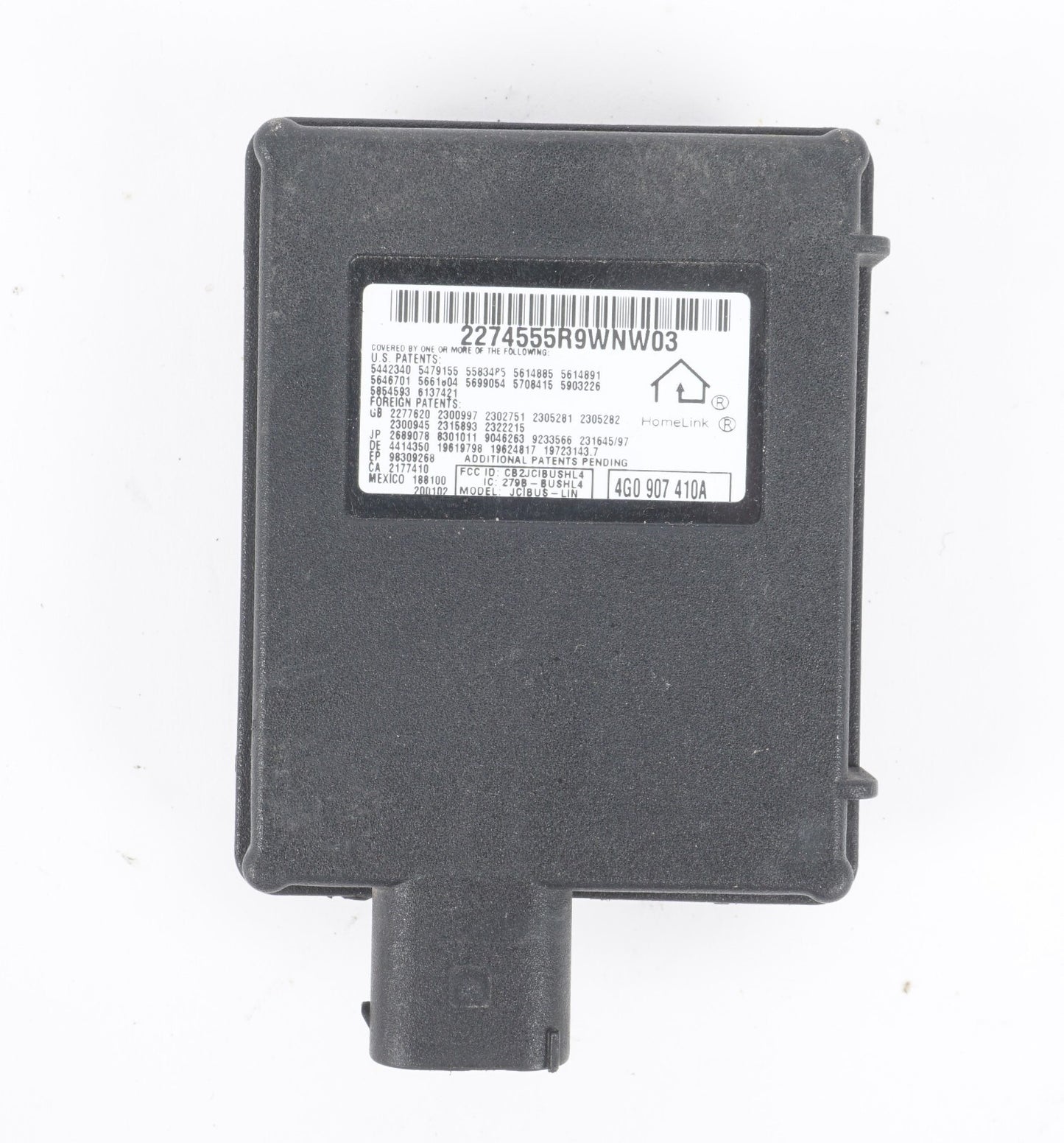 12-17 AUDI A8L A8 Homelink Garage Door Opener Control Module 4G0907410A OEM
