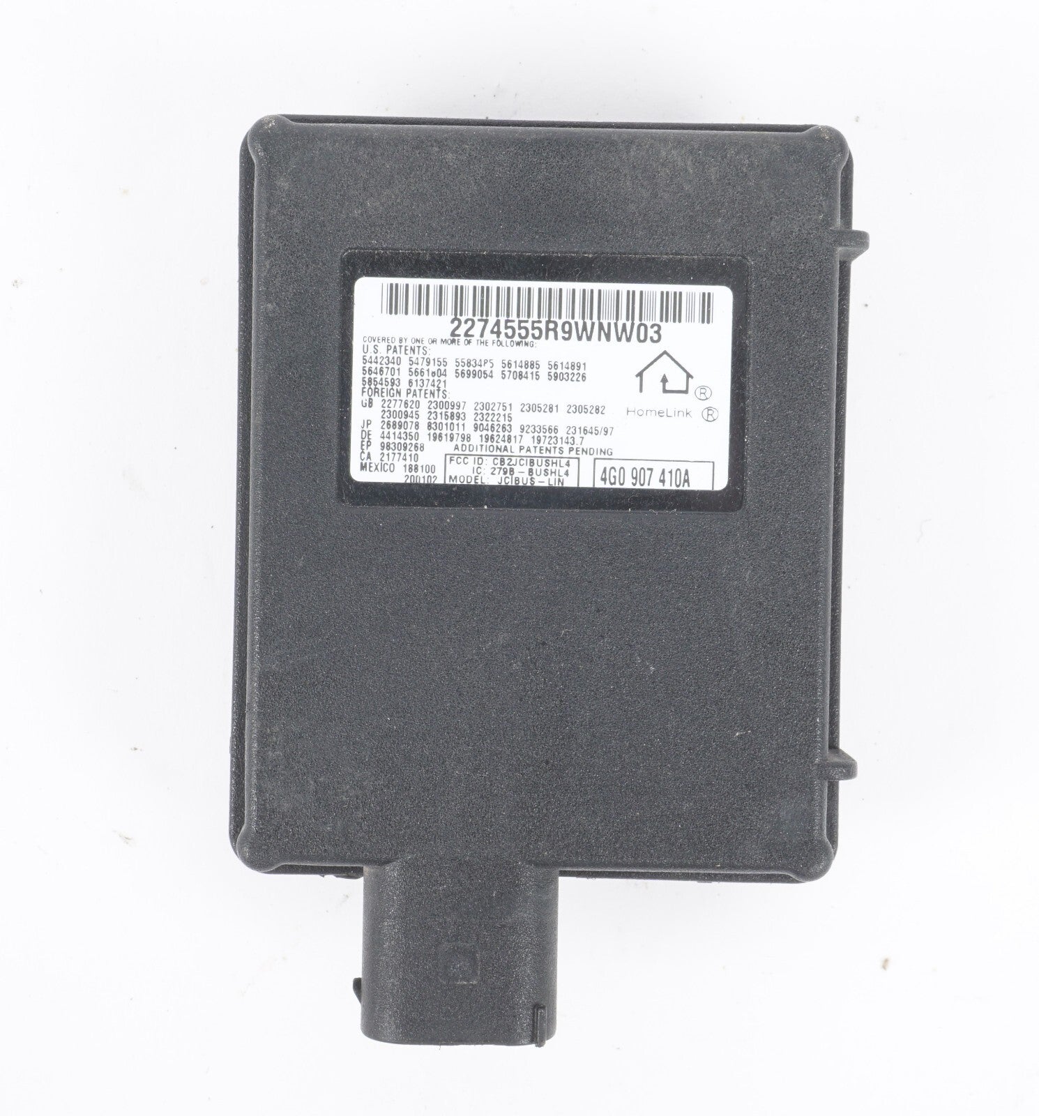 12-17 AUDI A8L A8 Homelink Garage Door Opener Control Module 4G0907410A OEM