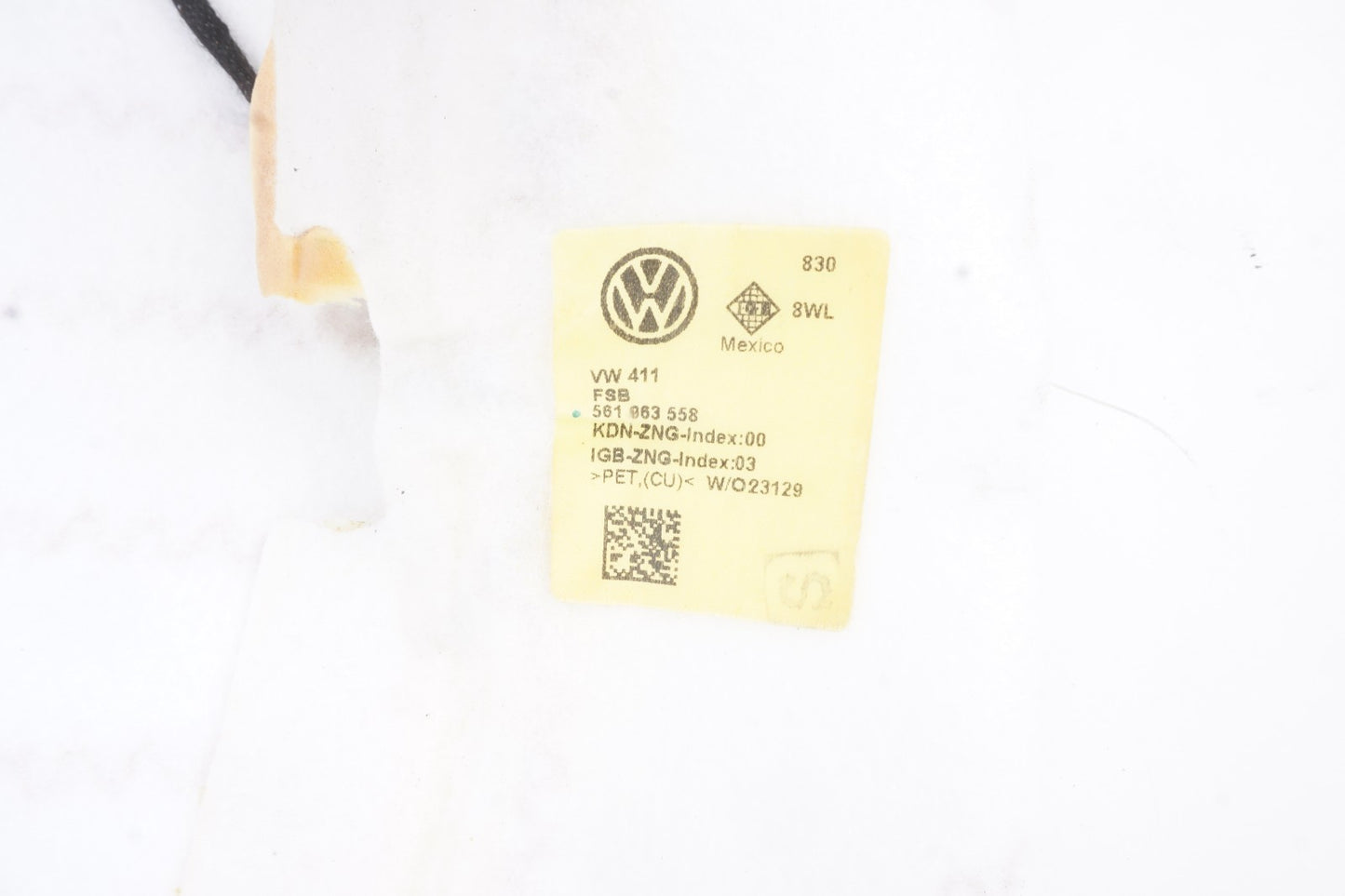 2012-2020 Volkswagen Passat Front Right Passenger Seat Back Upper Heat Mat  OEM