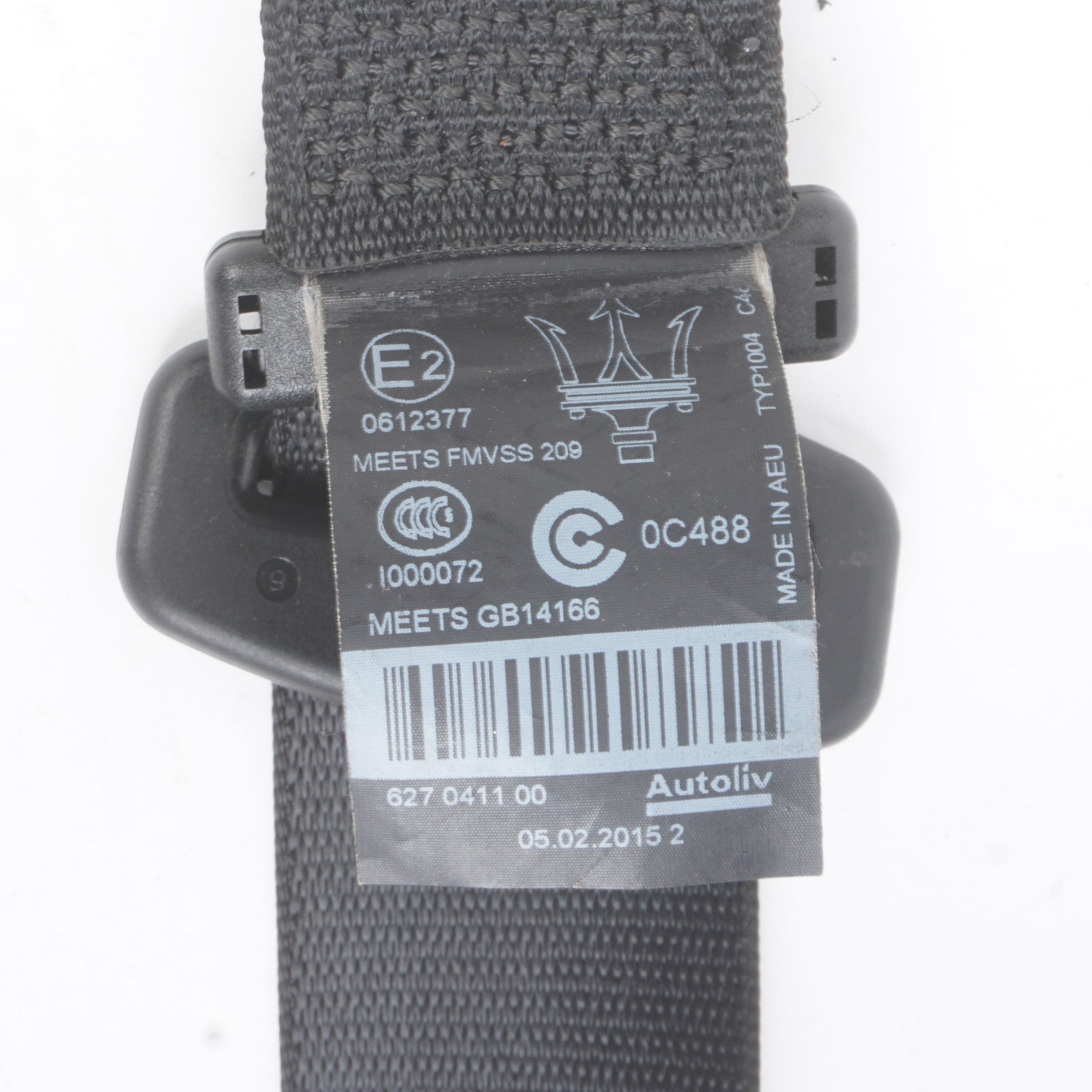 2014 - 2024 Maserati Ghibli Rear Center Seat Belt Retractor OEM