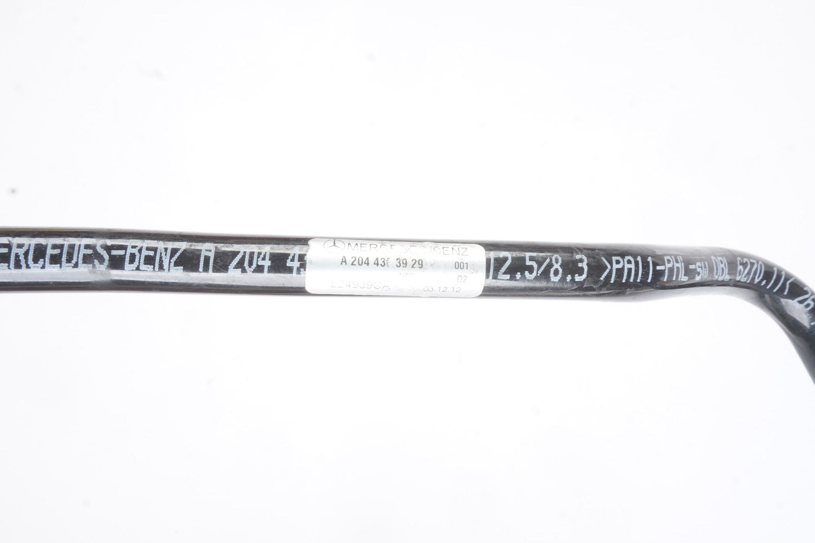 12-14 Mercedes W207 E350 Brake Master Cylinder Power Booster Line Hose OEM