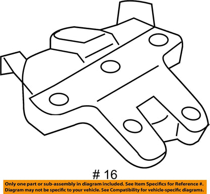 2011 - 2018 AUDI A8 QUATTRO REAR TRUNK LID TAILGATE LATCH LOCK ACTUATOR OEM