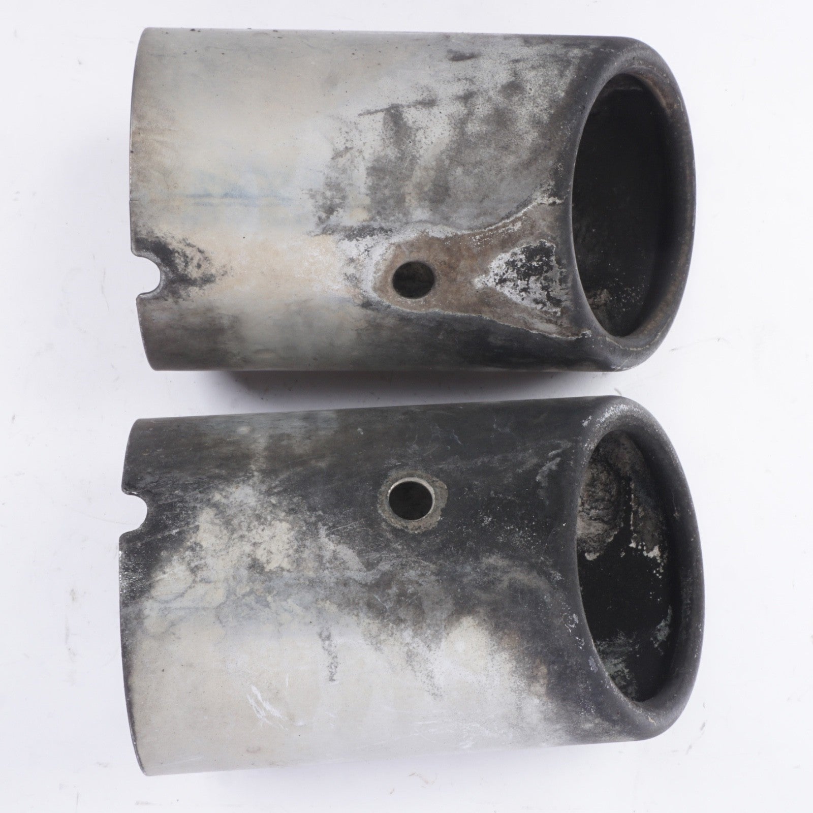 2011 - 2018 AUDI A8 A8L LEFT RIGHT SIDE EXHAUST CHROME EXTENSION PIPE TIP OEM