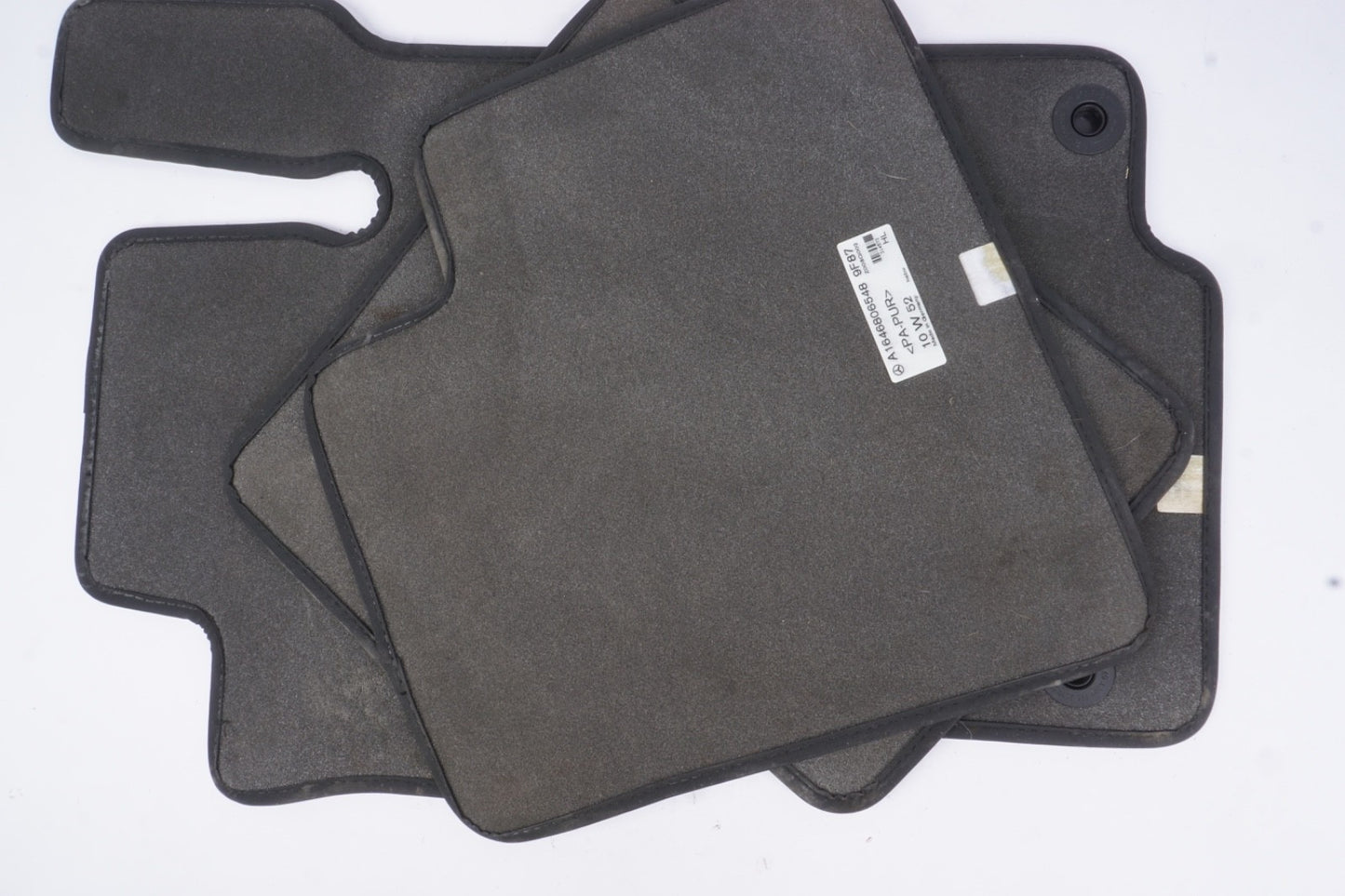 06-11 MERCEDES ML320 ML350 ML500 GL350 GL450 GL550 REAR BLACK FLOOR MATS RUGS