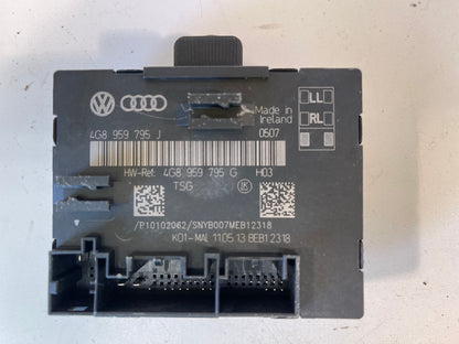 2013 - 2017 AUDI A6 REAR RIGHT PASSENGER SIDE DOOR CONTROL MODULE 4G8959795J OEM