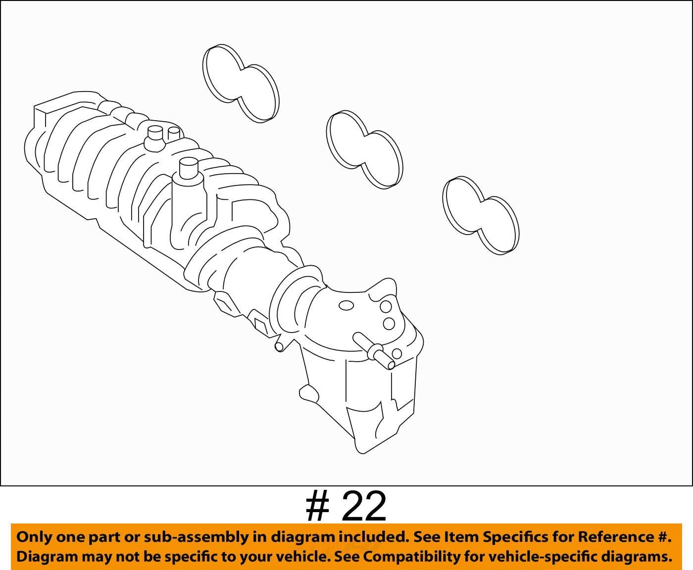 2018 - 2021 FORD ECOSPORT UPPER AIR INTAKE MANIFOLD 1.0L OEM