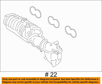 2018 - 2021 FORD ECOSPORT UPPER AIR INTAKE MANIFOLD 1.0L OEM