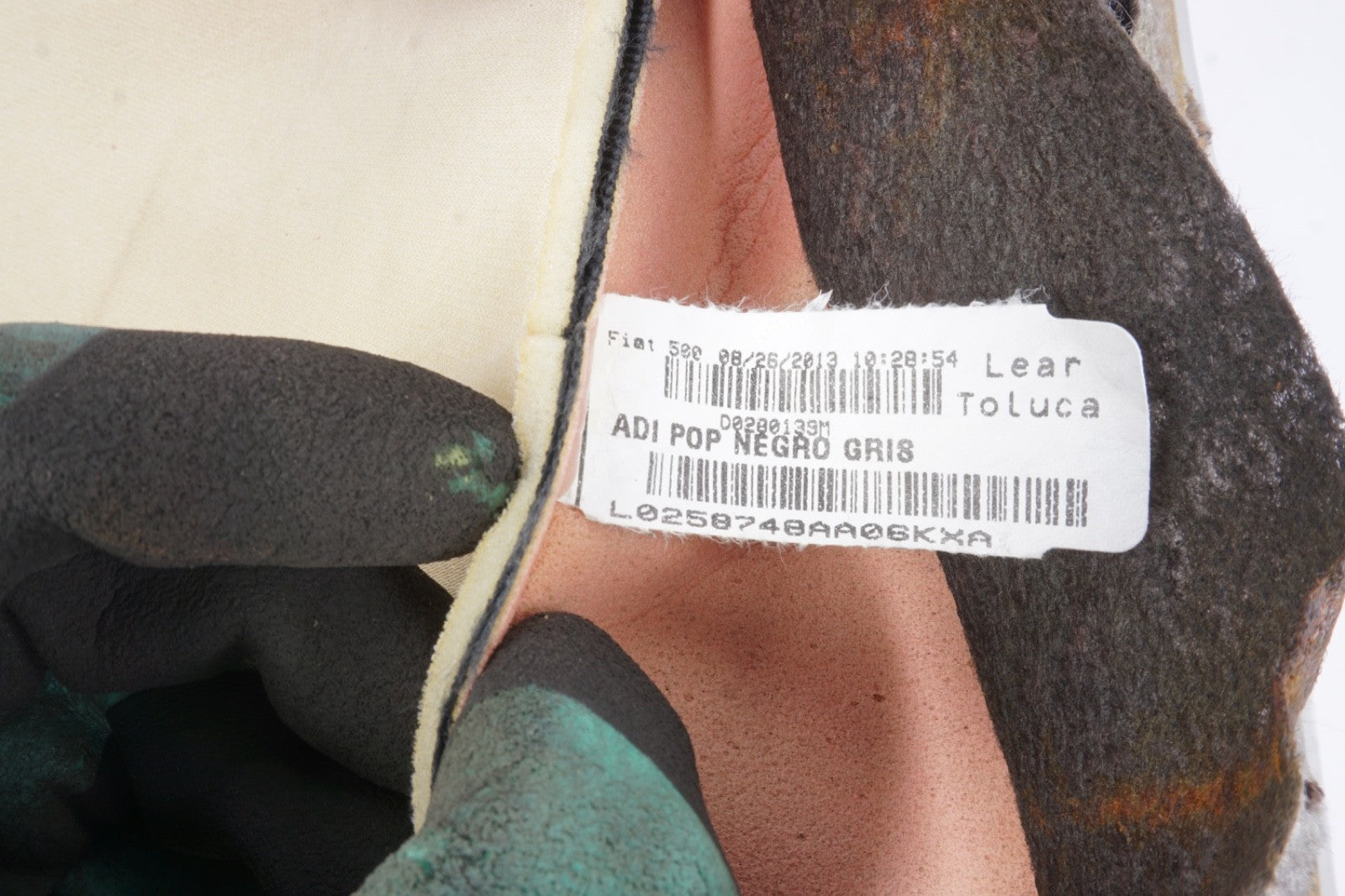 2012-2016 FIAT 500 2 DOOR FRONT LEFT DRIVER'S SEAT LOWER CUSHION OEM