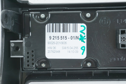 2008 - 2013 BMW X6 REAR HEATER A/C TEMPERATURE CLIMATE CONTROL PANEL OEM