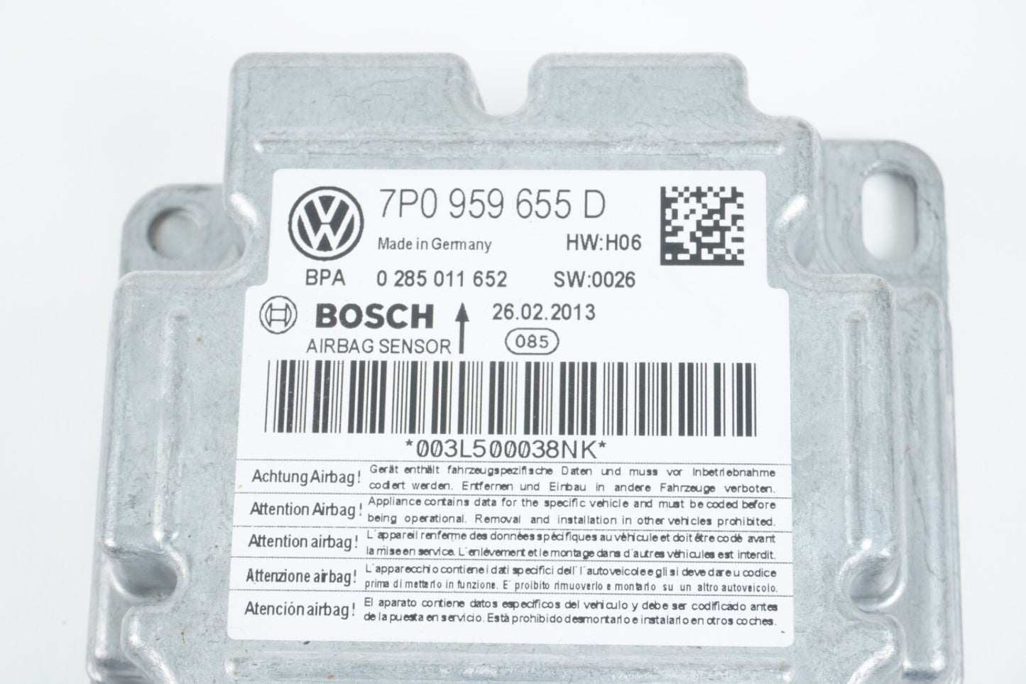 2011 - 2016 PORSCHE CAYENNE OEM CONTROL MODULE 7P0959655D