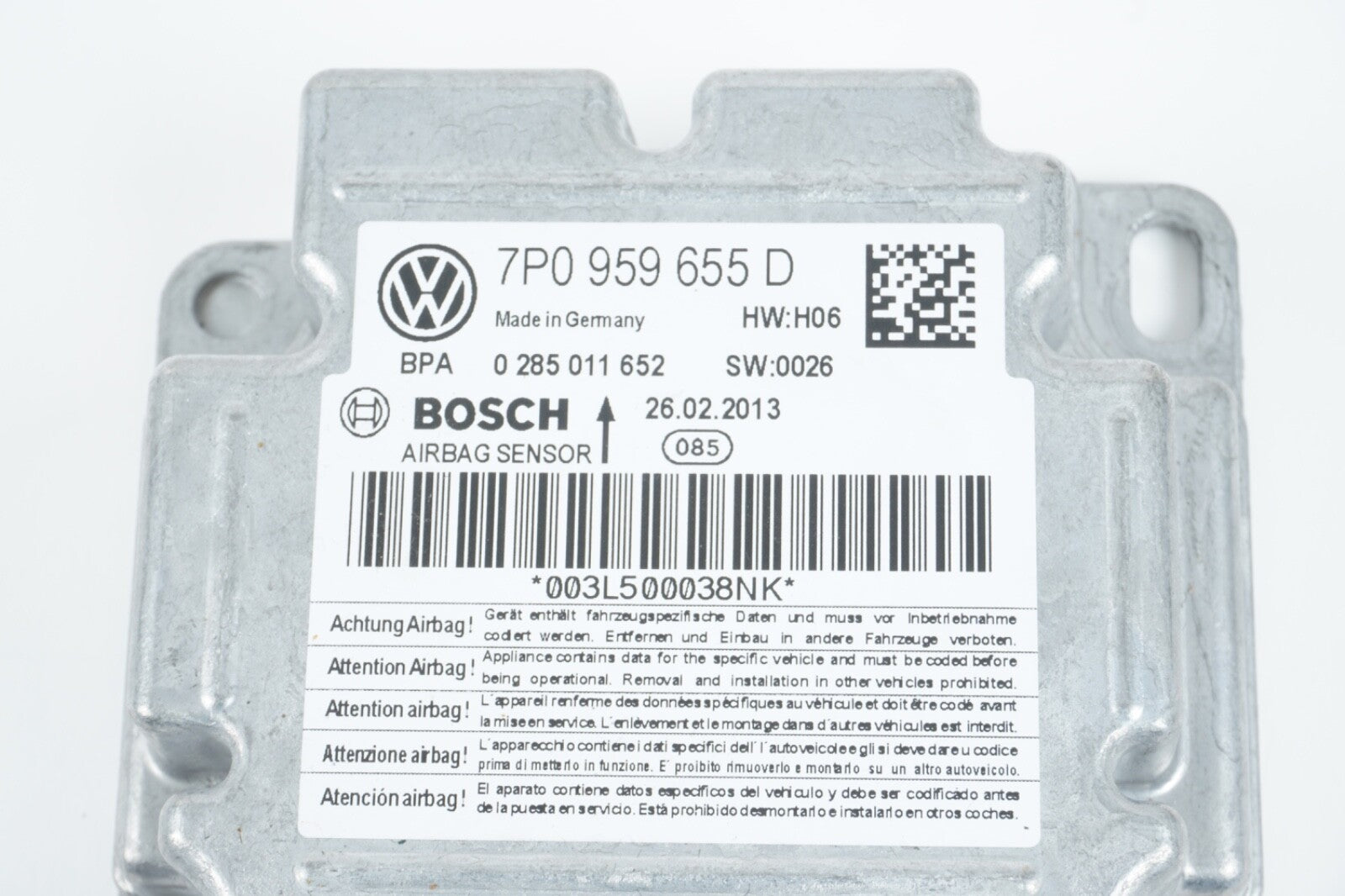 2011 - 2016 PORSCHE CAYENNE OEM CONTROL MODULE 7P0959655D