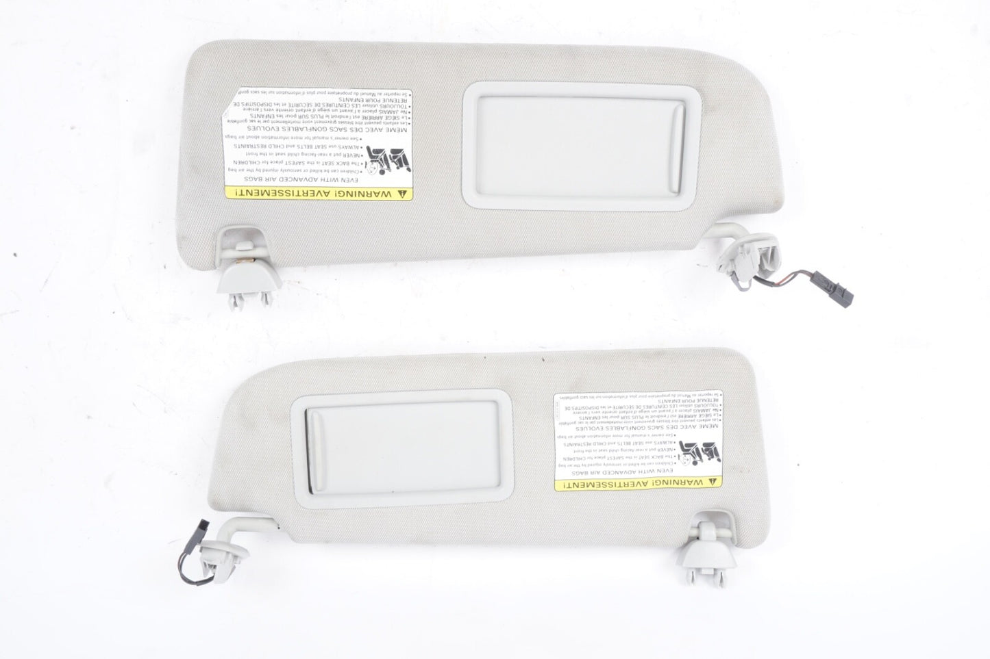 2012-2017 AUDI A7 LEFT RIGHT FRONT CLOTH SUN VISOR OEM SUNVISOR GRAY