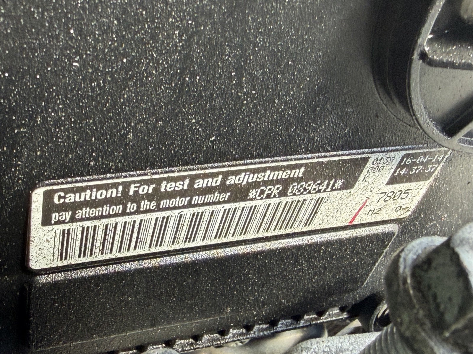 2015 - 2017 VOLKSWAGEN PASSAT JETTA 1.8L CPR ENGINE MOTOR - NOT TESTED - AS IS