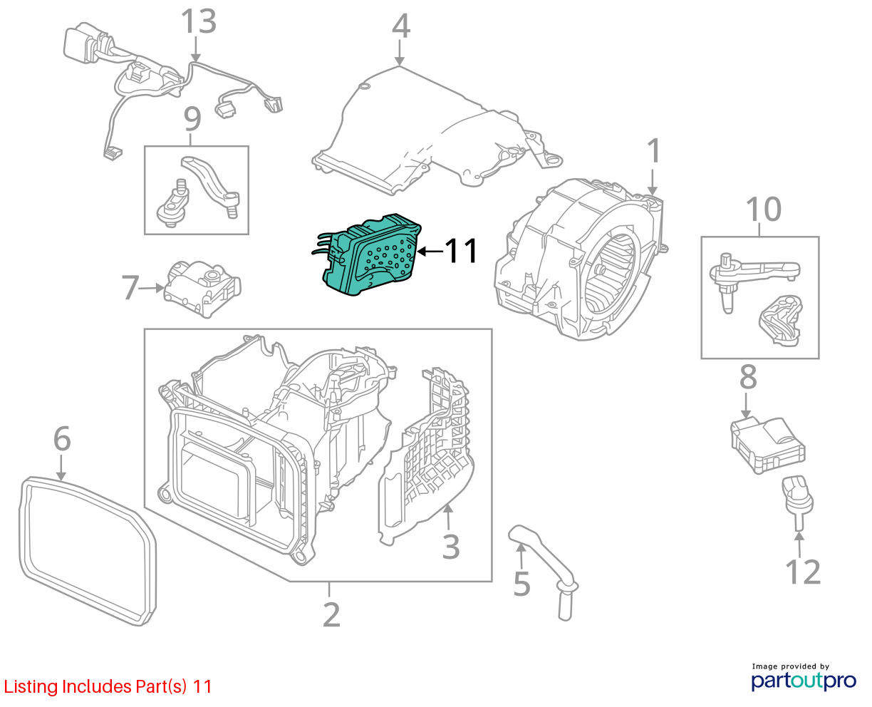 2005 - 2011 Audi A6 C6 Heater Blower Motor Resistor Module