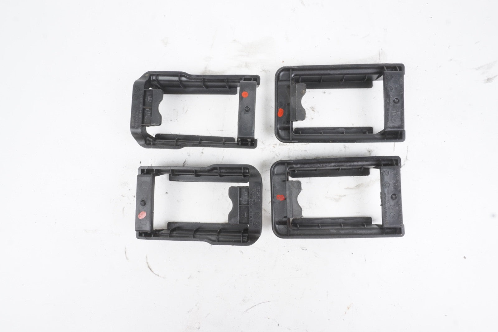 2014 - 2024 MASERATI GHIBLI FRONT LEFT SEAT TRACK TRIM COVER SET OF 4 OEM