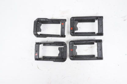 2014 - 2024 MASERATI GHIBLI FRONT LEFT SEAT TRACK TRIM COVER SET OF 4 OEM