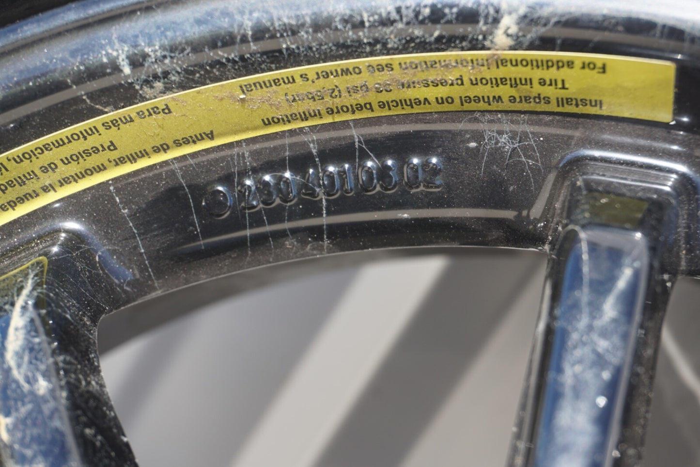 03-12 Mercedes R230 SL500 SL63 AMG Spare Tire Emergency Wheel Donut Rim 17" R17