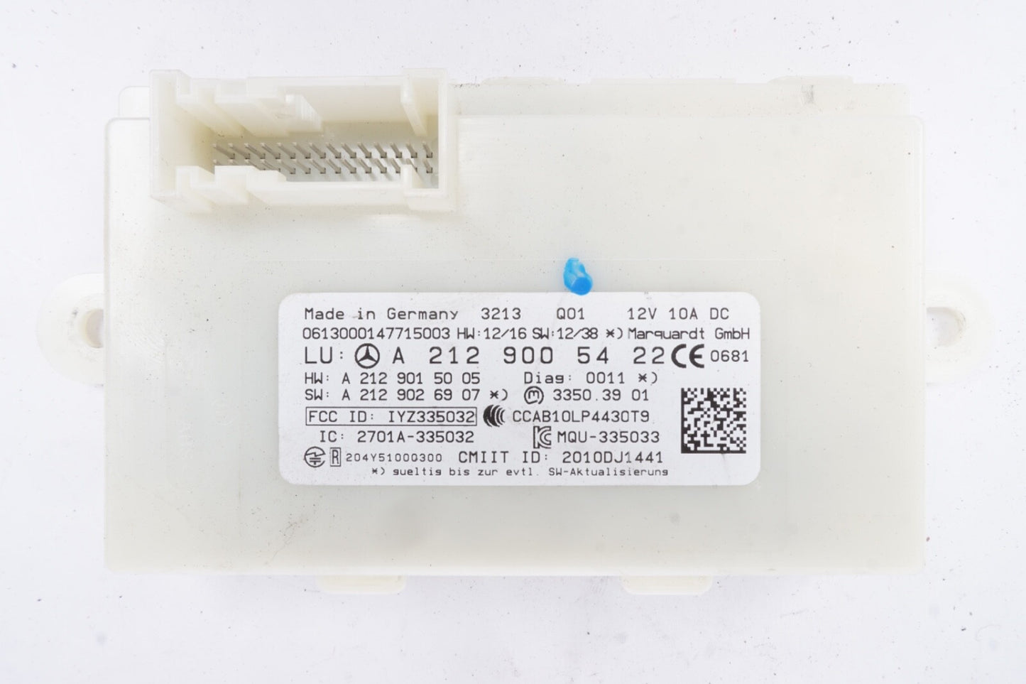 13-20 Mercedes W212 E350 CLS400 SL550 E550 Keyless Go Entry Control Module OEM
