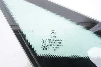 10-17 Mercedes E350 W207 Coupe Rear Left Driver Side Quarter Window Glass OEM