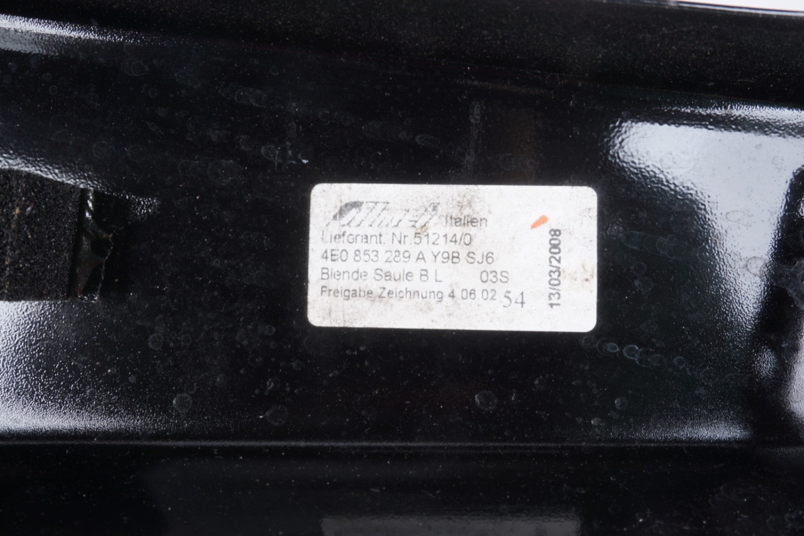 2004 - 2010 Audi A8l A8 D3 B Center Pillar Trim Panel Cover Exterior Left Right