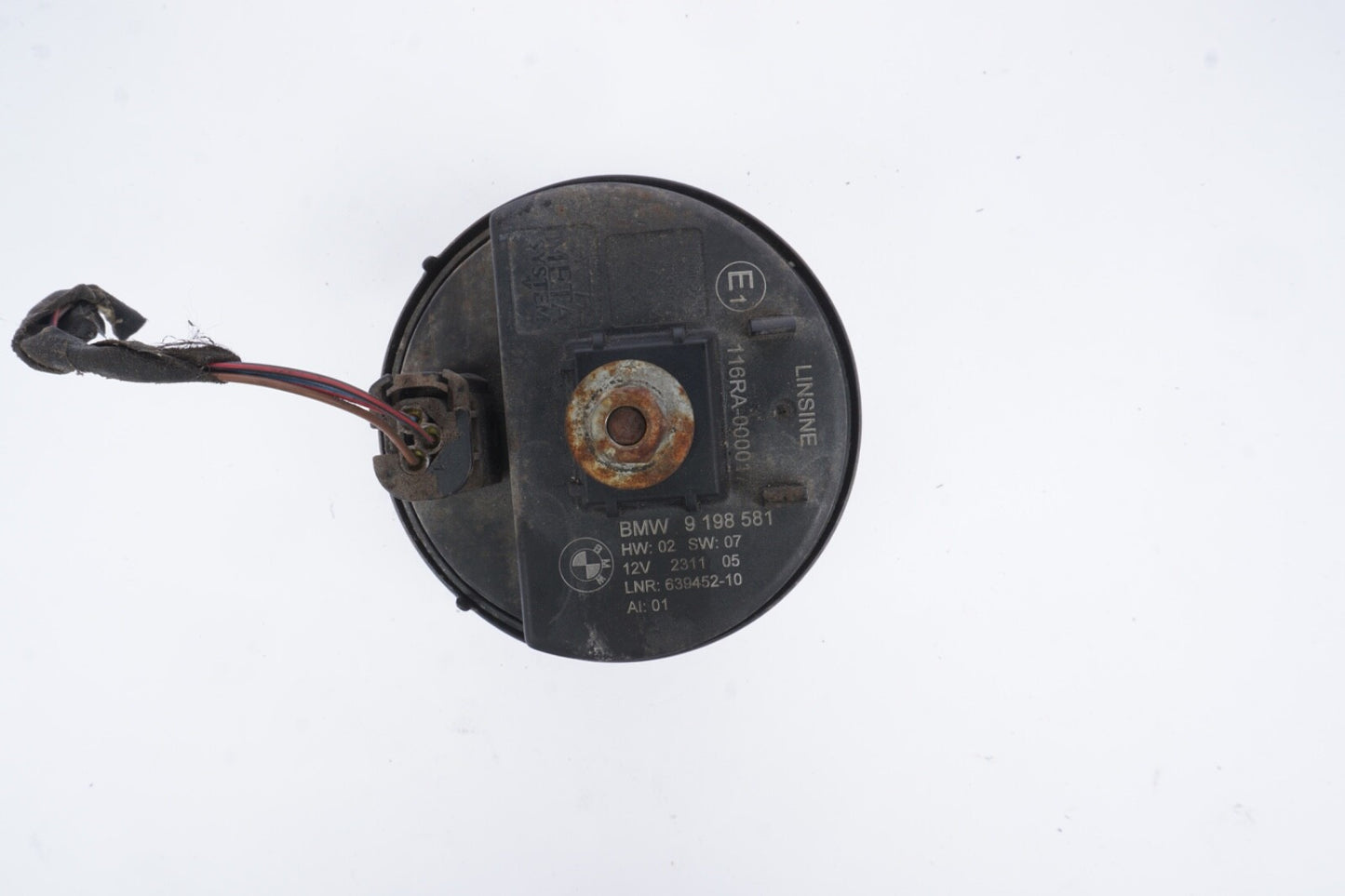11-16 BMW F07 F10 F11 5-SERIES ANTI THEFT ALARM HORN SIREN 9198581 OEM