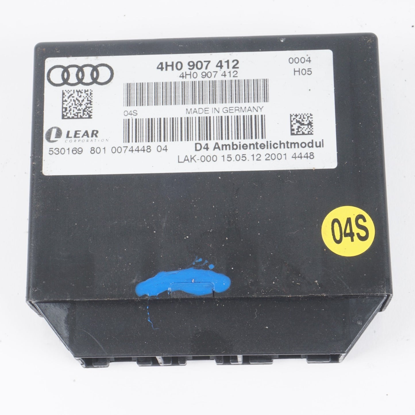 11-17 AUDI A8 A8L COMFORT CONTROL KEYLESS ENTRY MODULE 4H0907412 OEM