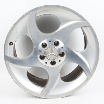 03-12 Mercedes R230 SL500 Complete Wheel Tire Rim Set 8.5 x 9.5 R18 HAS CRACK