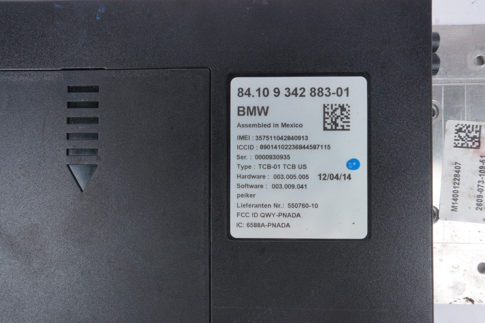 14-16 BMW 428 435 440 Telematics Module Control Unit 84109342883  OEM