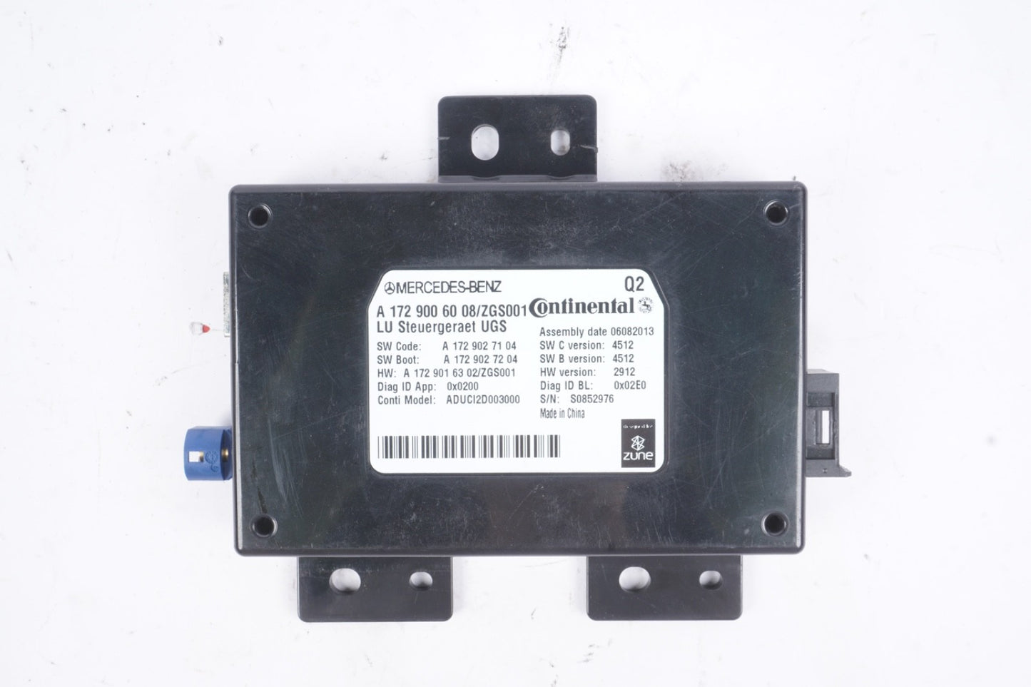 2013-2017 Mercedes W204 C250 E350 Communication Control Module Unit