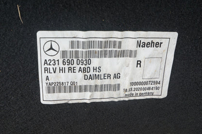 2011-2020 MERCEDES SL CLASS W231  REAR RIGHT SIDE WHEEL ARCH SPLASH GUARD