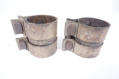 03-06 Mercedes R230 SL500 Exhaust Clam Set Of 2 OEM