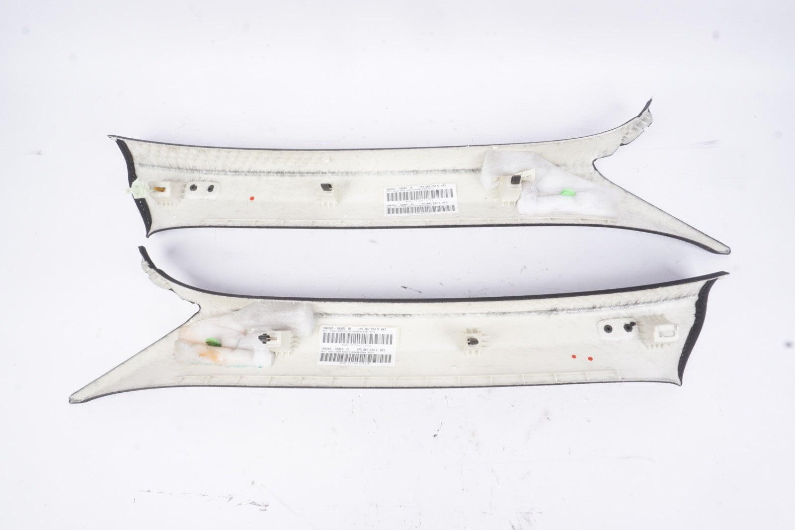11-18 Porsche Cayenne 958 OEM Front Left & Right Upper A Pillar Trim Panel
