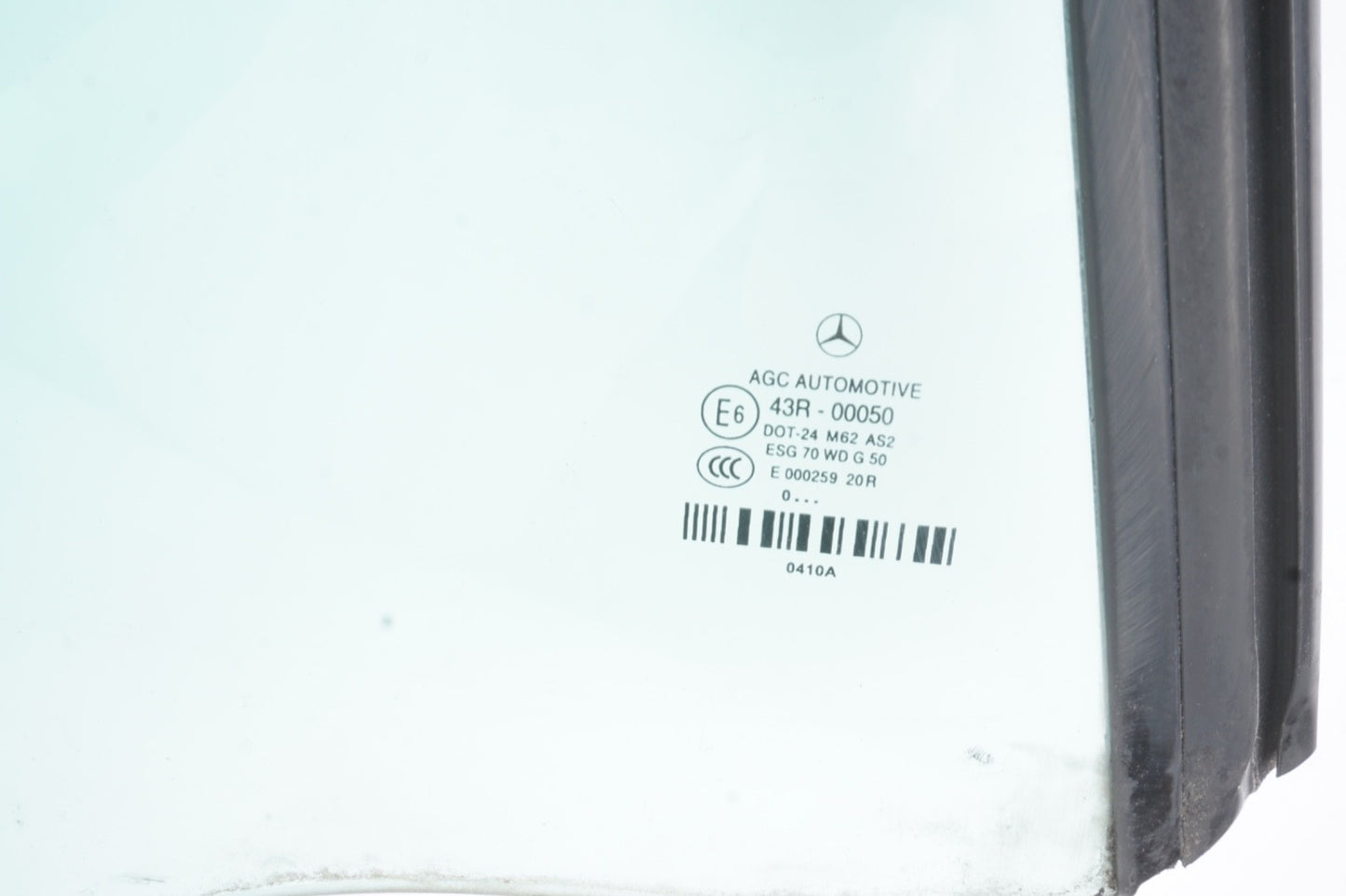 2011 - 2017 Mercedes E350 Convertible Rear Right Quarter Window Glass OEM