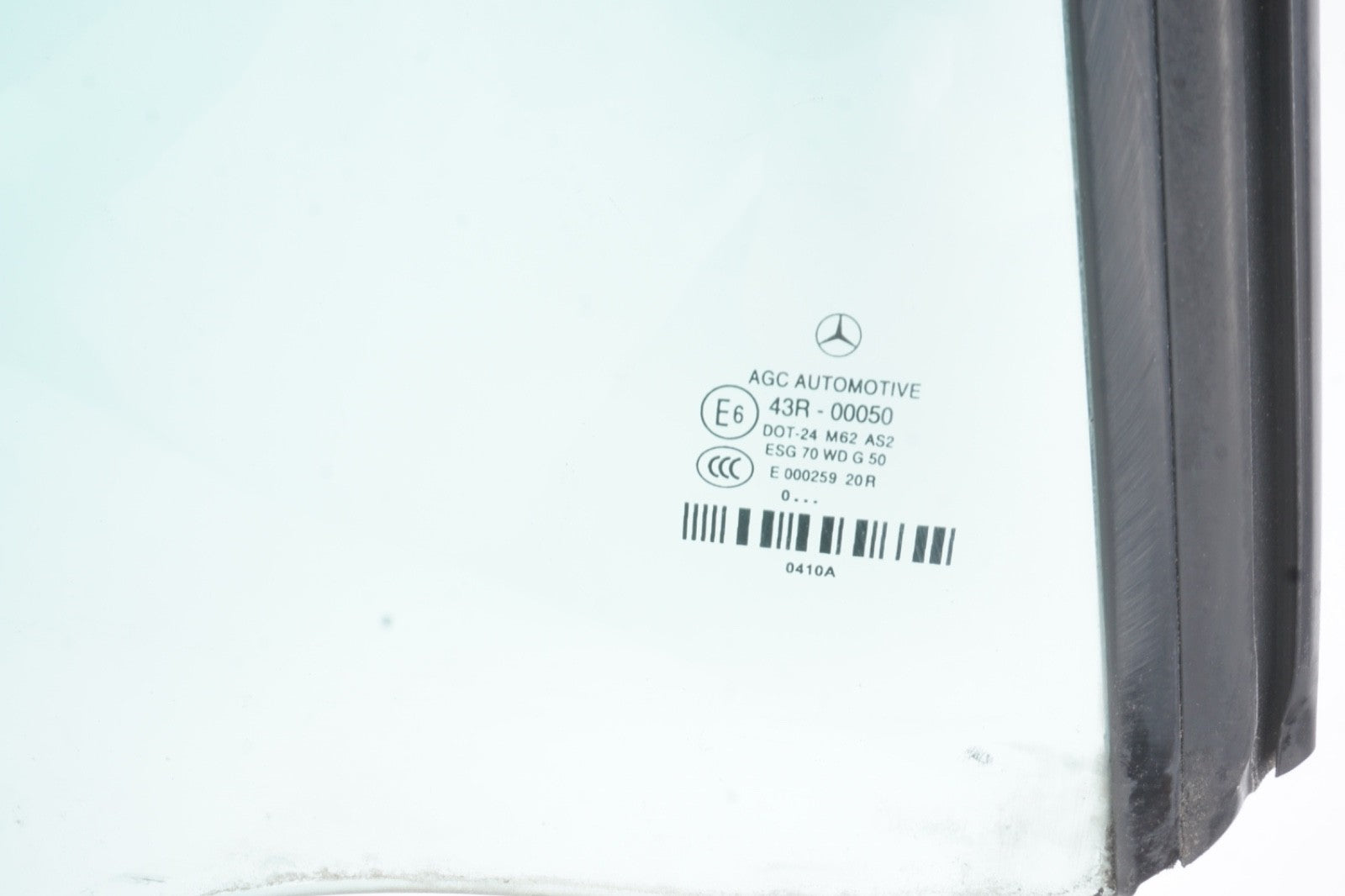 2011 - 2017 Mercedes E350 Convertible Rear Right Quarter Window Glass OEM