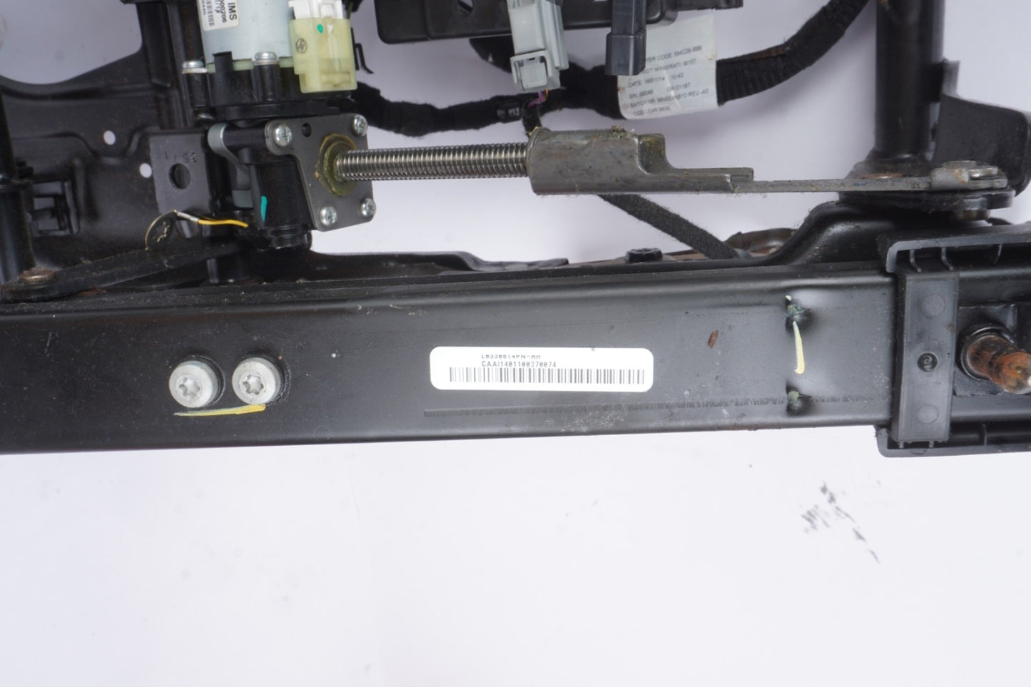 2014-17 Maserati Ghibli Front Left Side Lower Seat Track Frame W/ Motors OEM