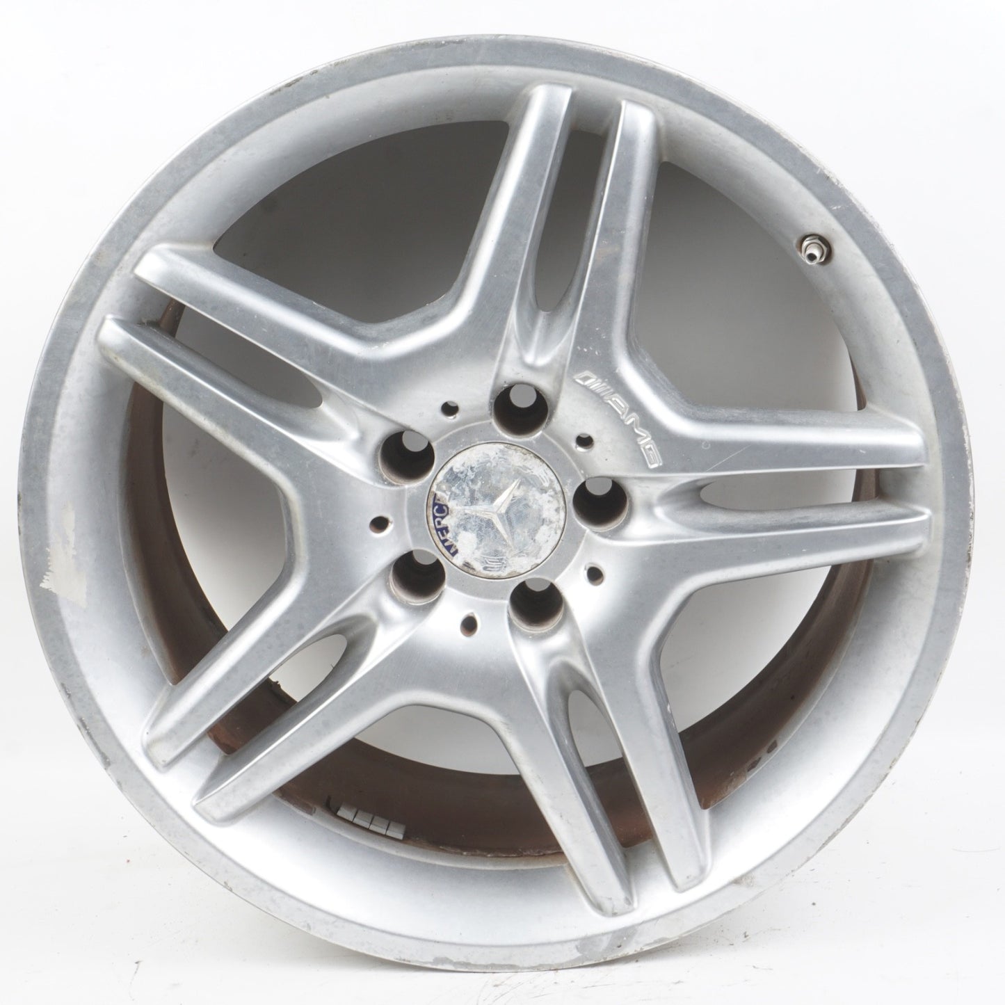 2003 - 2006 Mercedes R230 SL55 SL65 AMG 9.5 x 18 18" Rear Wheel Rim Silver OEM