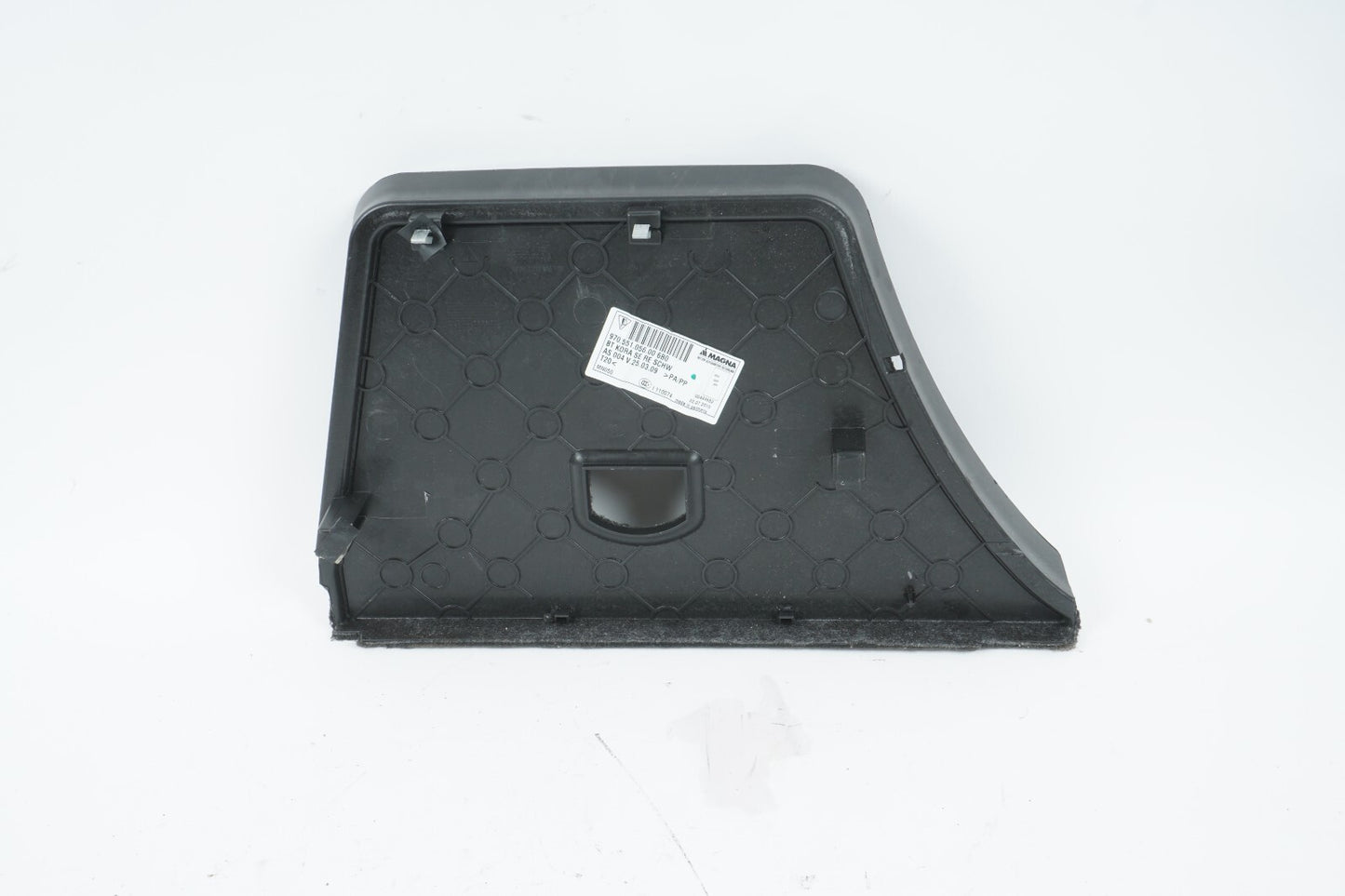 10 - 16 PORSCHE PANAMERA REAR RIGHT PASSENGER SIDE TRUNK FLOOR COVER TRIM OEM
