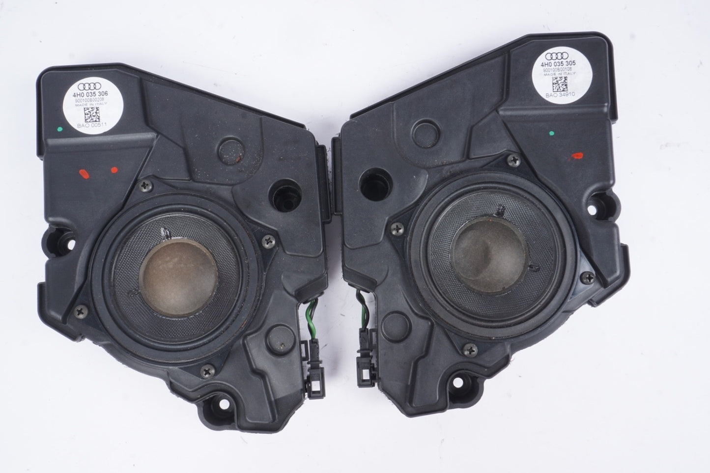 2011-2018 AUDI A8 QUANTTRO FRONT REAR SPEAKER BANG & OLUFSEN OEM SET OF 6