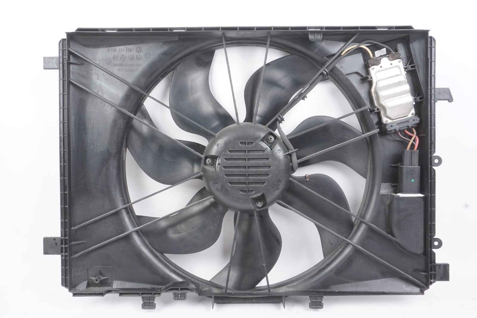 08-20 Mercedes W212 E350 C250 Engine Radiator Cooling Fan Motor Assembly OEM