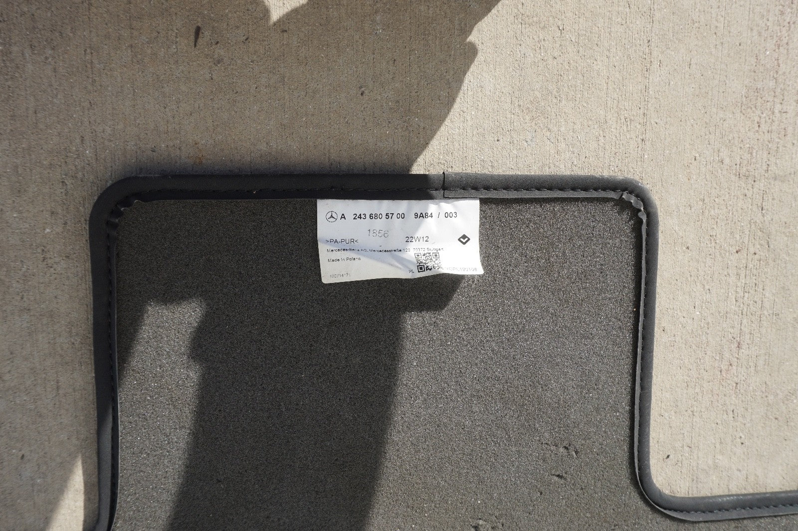 2022 - 2024 MERCEDES EQB350 X243 FLOOR CARPET LINER COVER MAT OEM -SET OF 5-