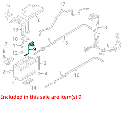 2012 - 2018 Audi A8 A8l S8 3.0l 4.0l Negative Battery Cable Terminal OEM