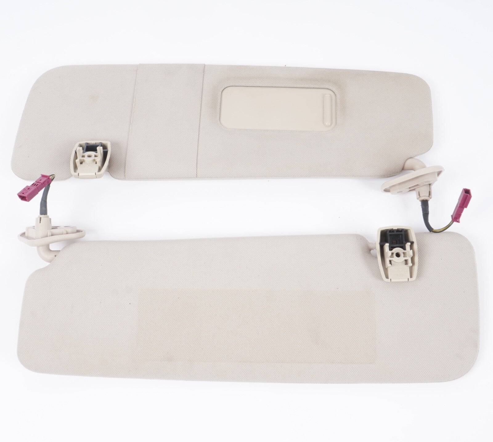 12-18 OEM BMW F06 F13 640 650 M6 Left Right Side Sun Visor Alcantara GRAY SET