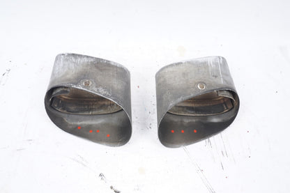2003-2008 Mercedes R230 SL500 SL600 Rear Exhaust Muffler Tips Ends Set of 2 OEM