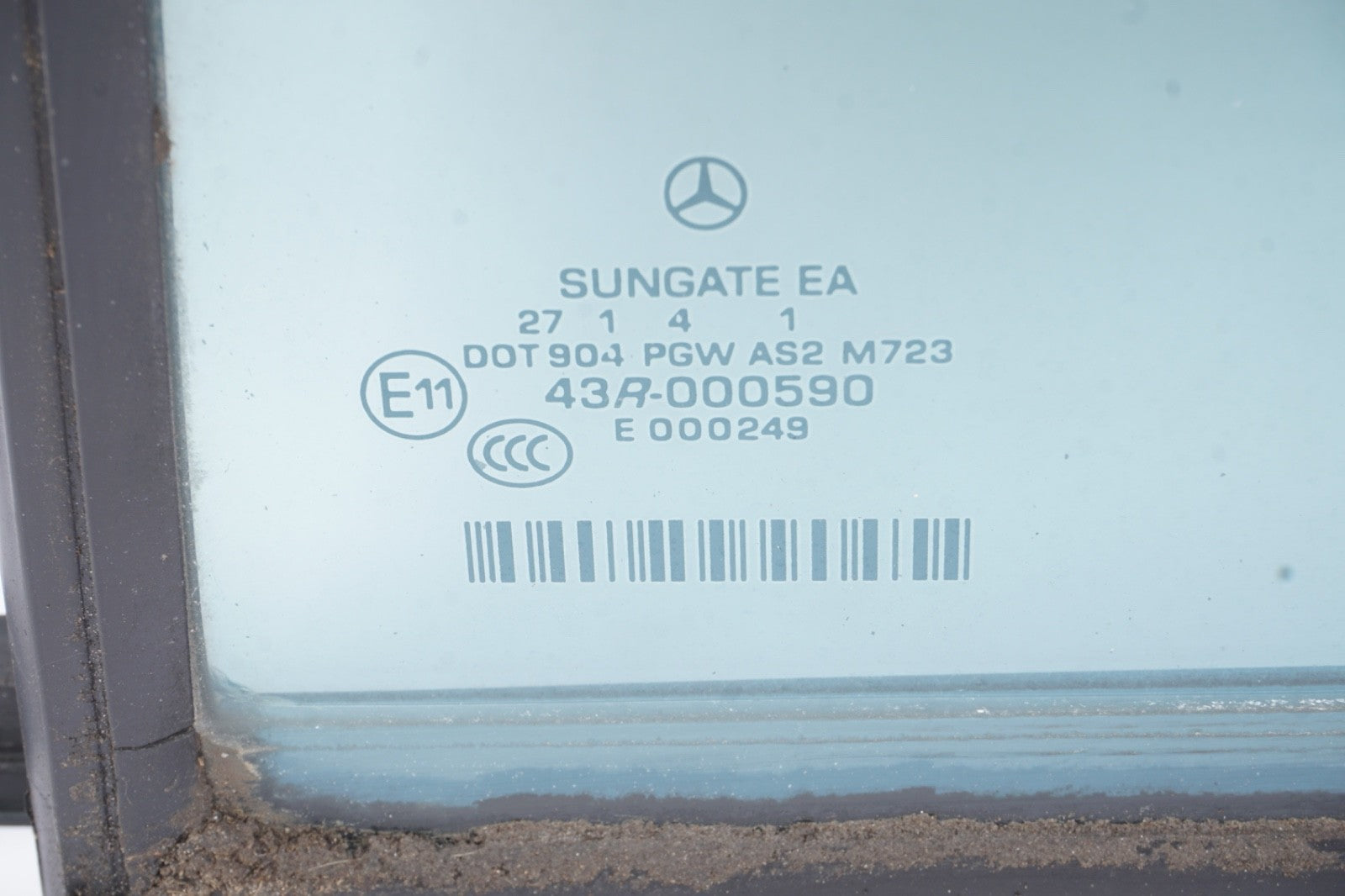 2007-2013 Mercedes W221 S550 S65 Quarter Window Glass Rear Left Driver Side OEM