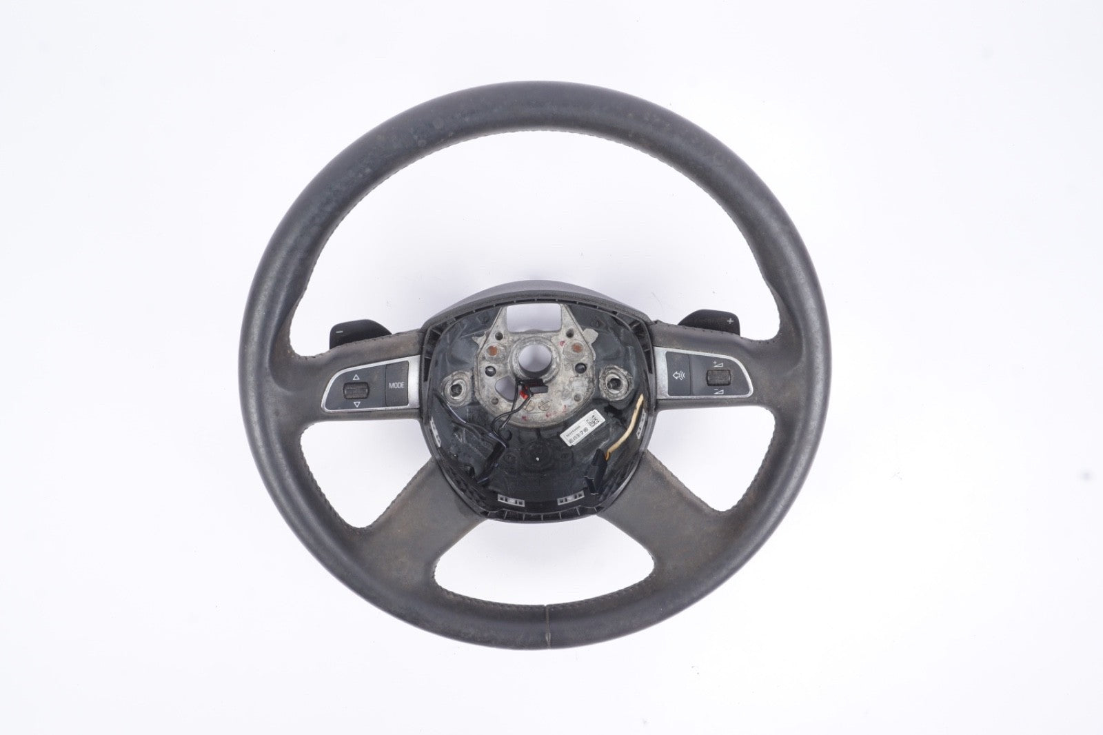 2006 - 2010 Audi A8l A8 D3 Steering Wheel Leather W Multifunction Switch Oem