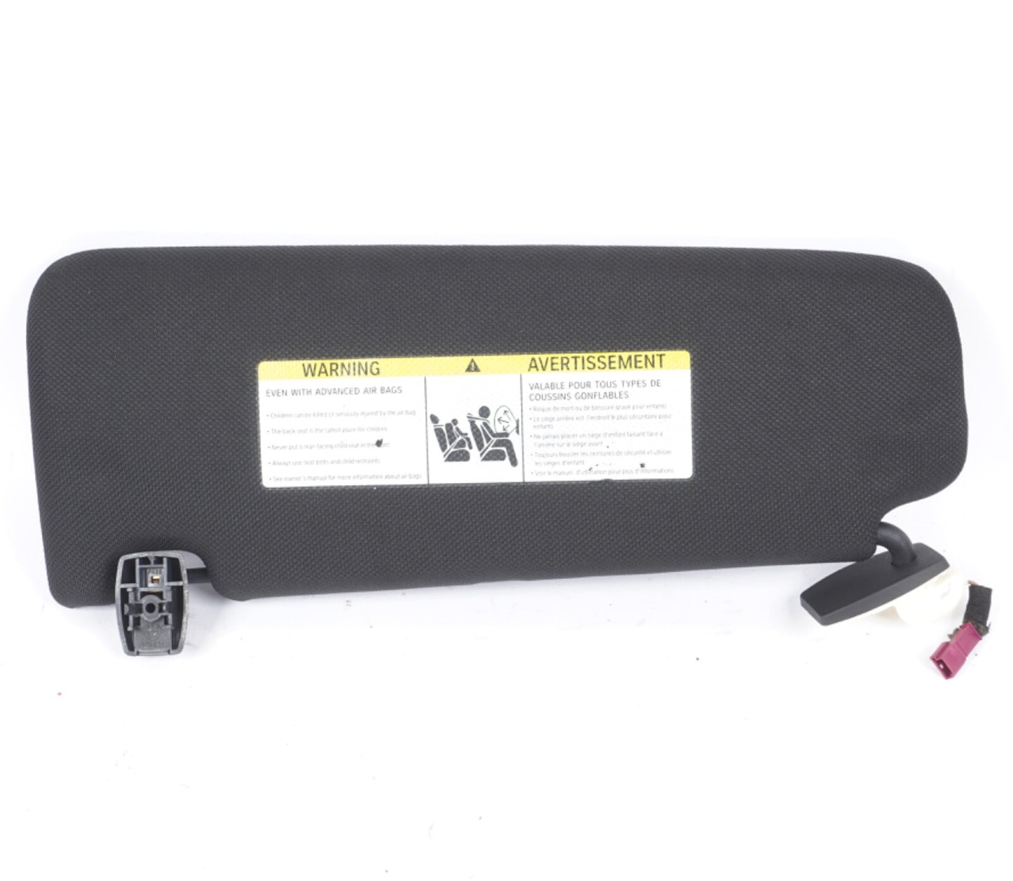 2011-2016 BMW 550i 535i 528i F10 Right Front Sun Visor Black OEM 51168038166