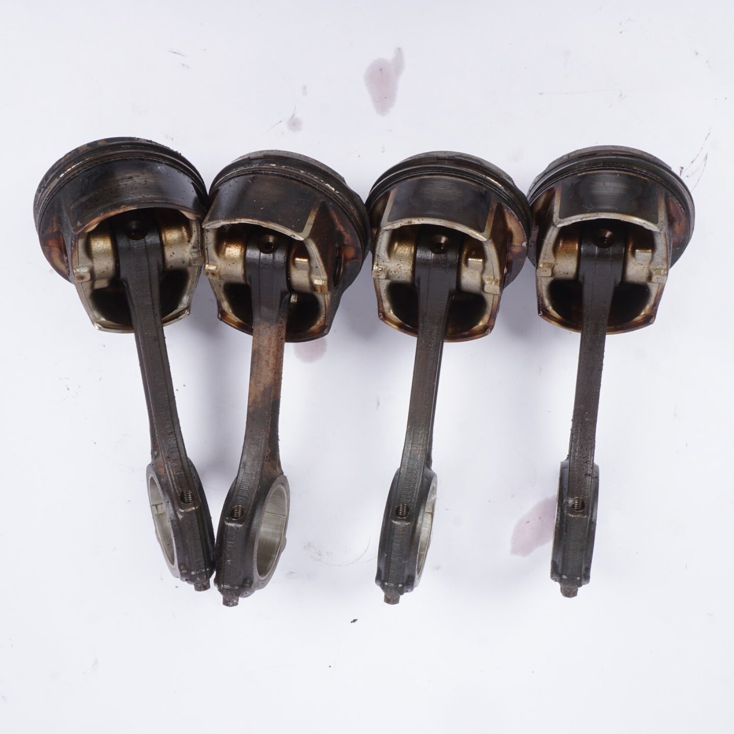 12-15 Mercedes W204 C250 SLK250 M271 Piston & Connecting Rod Set Of 4 OEM 55K
