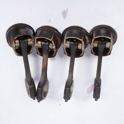 12-15 Mercedes W204 C250 SLK250 M271 Piston & Connecting Rod Set Of 4 OEM 55K