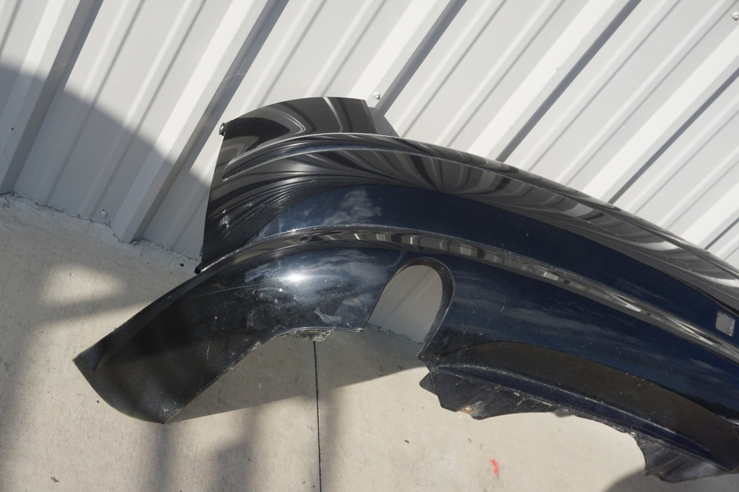 2004 - 2010 AUDI A8 A8L Rear Bumper Cover W/ Park Assist Black